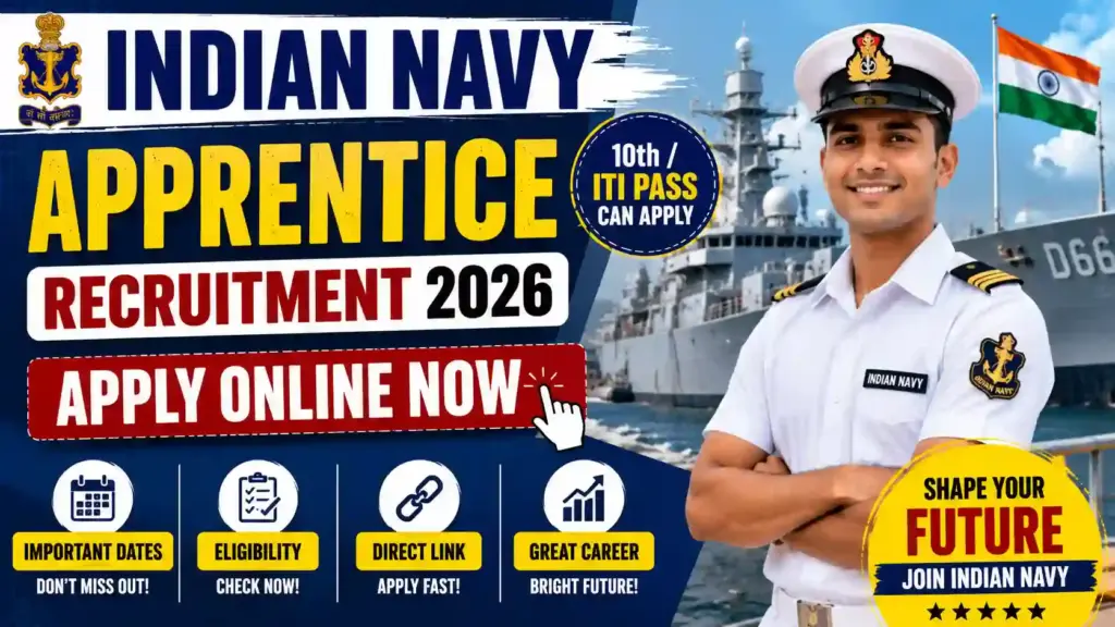 Indian Navy Apprentice Recruitment 2026: Apply Online Now — Eligibility, Dates & Direct Link Inside!