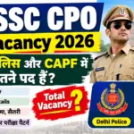 SSC CPO Vacancy 2026: दिल्ली पुलिस और CAPF में कितने पद हैं? जानें Total Vacancy, Post Wise Details और पूरी जानकारी